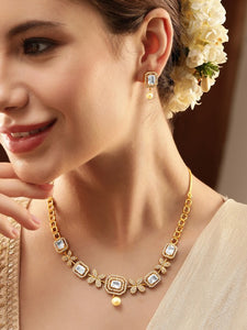 Women Gold-Plated Beaded Jewellery Set VitansEthnics