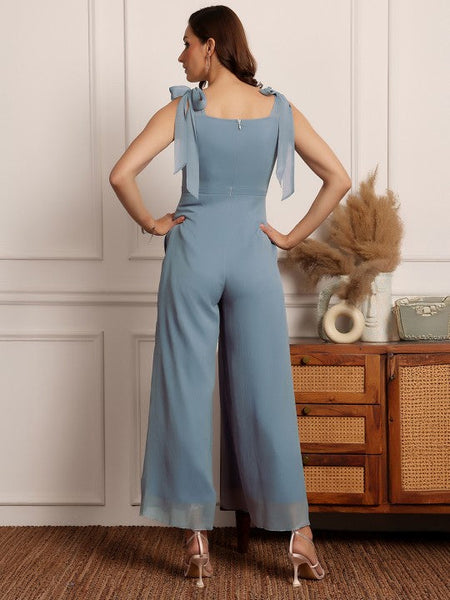 Women Embellished Indo Western Culotte Jumpsuit VitansEthnics