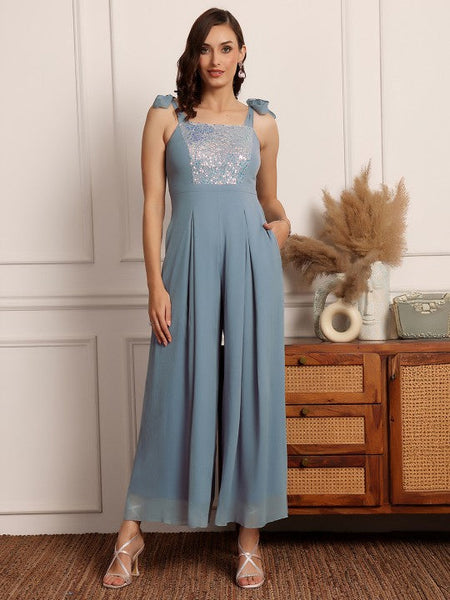 Women Embellished Indo Western Culotte Jumpsuit VitansEthnics
