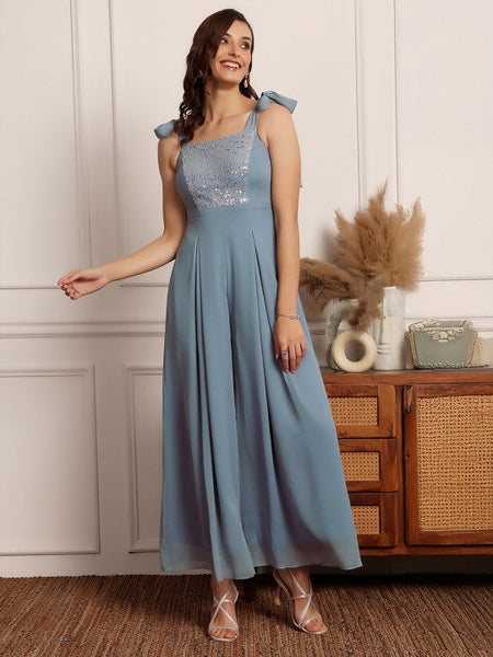 Women Embellished Indo Western Culotte Jumpsuit VitansEthnics