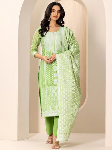 Women Ethnic Motifs Woven Design Chanderi Silk Kurta With Trouser And Dupatta Indian Suit Set VitansEthnics