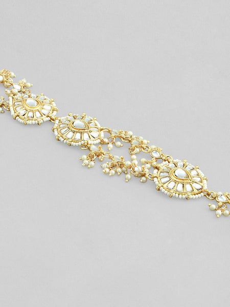 22K Gold Plated Kundan Mathapatti | Headband For Women VitansEthnics