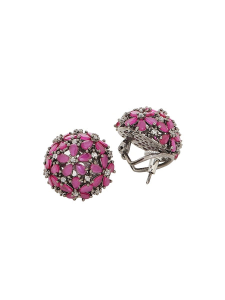 Multicoloured Circular Studs | Stud Earrings VitansEthnics