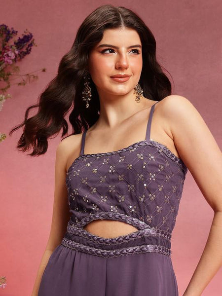 Embroidered Jumpsuit For Women, Indian Dress For Women, Indian Jumpsuit, Indian One Piece, Indo Western Outfit, Wedding Guest Outfit7 VitansEthnics
